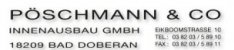 Innenausbau Mecklenburg-Vorpommern: P&Ouml;SCHMANN & CO INNENAUSBAU GMBH