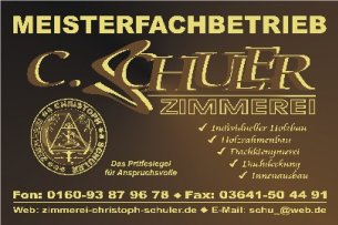 Innenausbau Thueringen: Meisterfachbetrieb Zimmerei Christoph Schuler